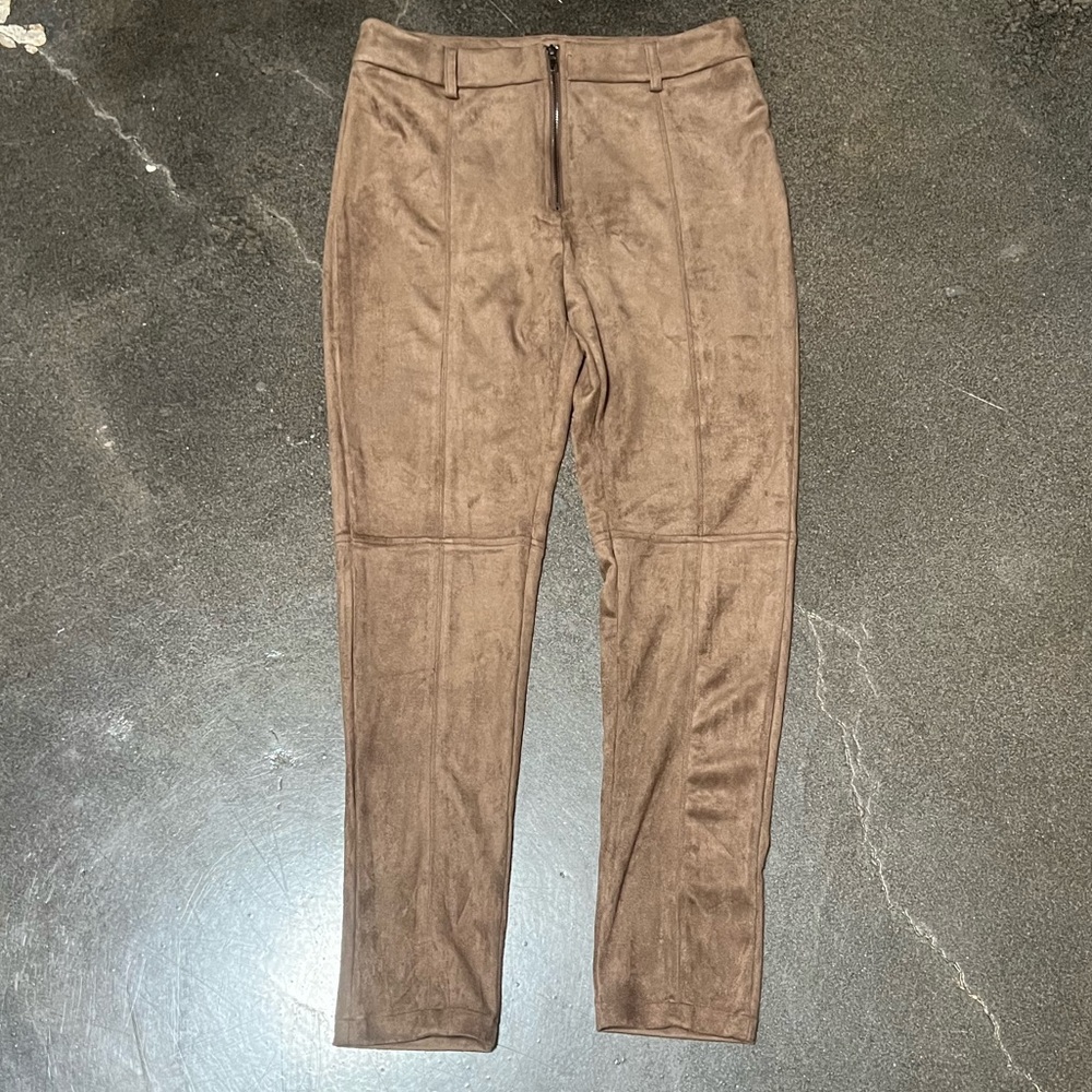 NEW Oliviaceous East End Faux Suede Pant Brown